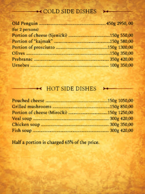 MENU - may 2024 - Old Penguine