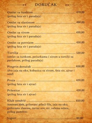 Stari Pingvin DORUCAK